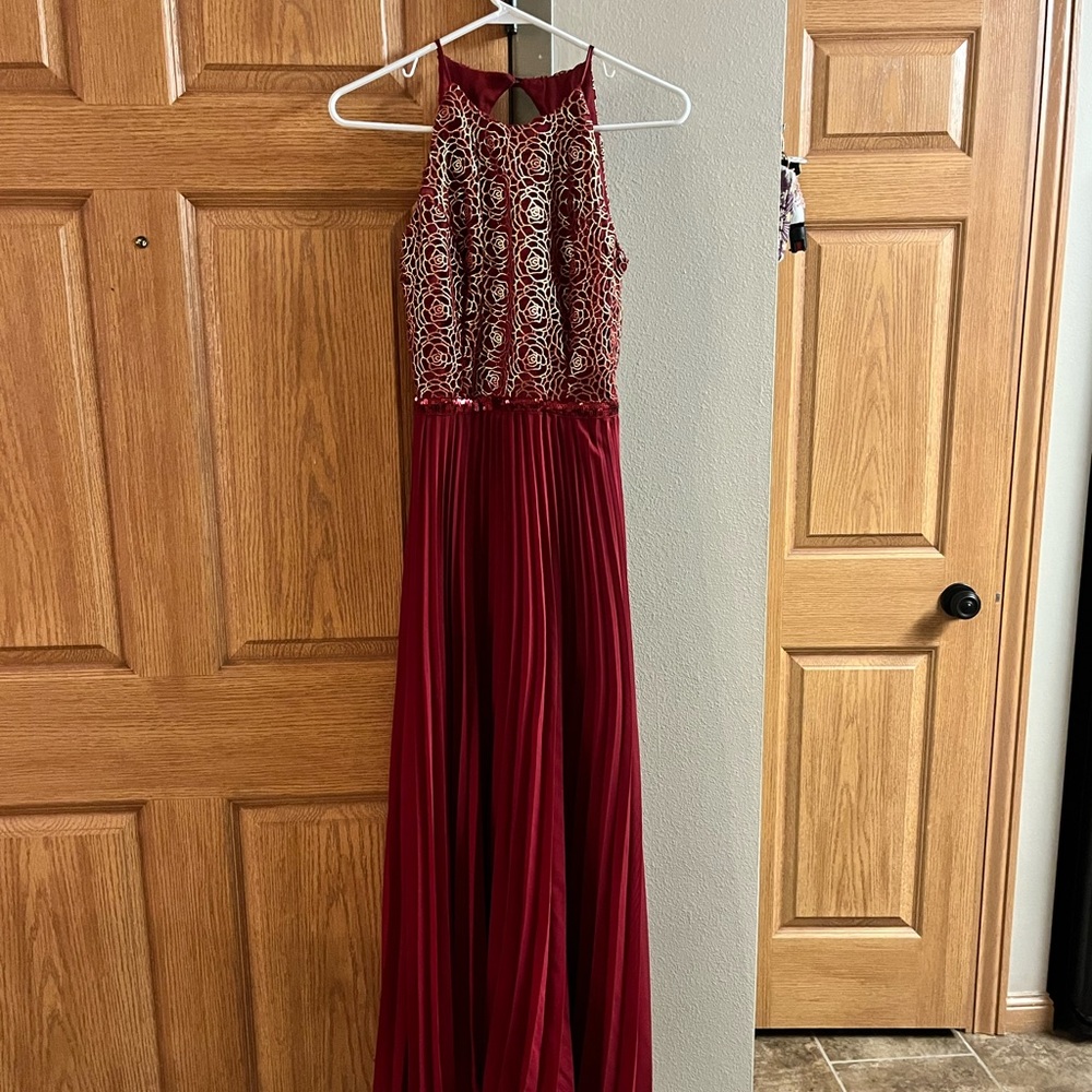 Red formal dress